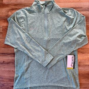 NWT Sport Hill Men's Quanta Quarter-Zip Pullover Granet Green L